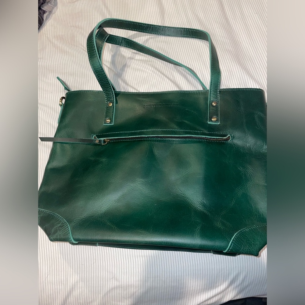 Vintage Montana Hudson “Eva Leather Zip Tote”